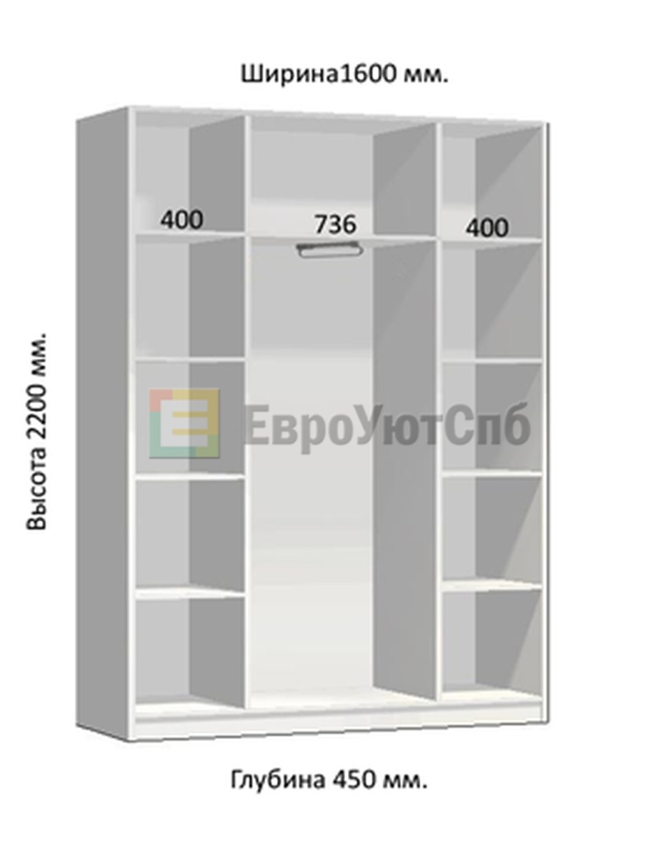 Встроенные шкафы глубина 40 см