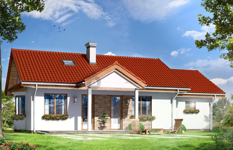 Крыши одноэтажных домов