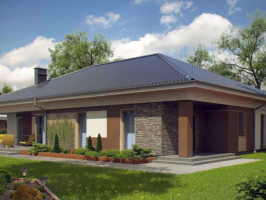 Крыши одноэтажных домов