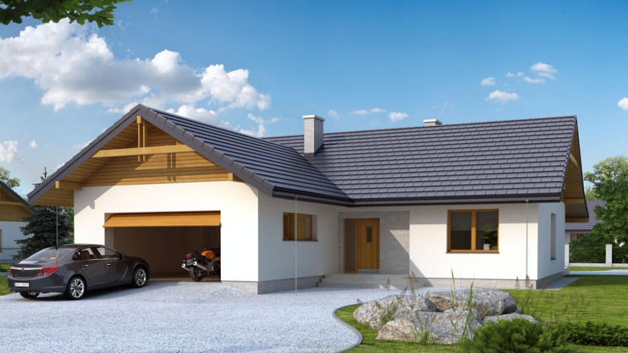 Крыши одноэтажных домов