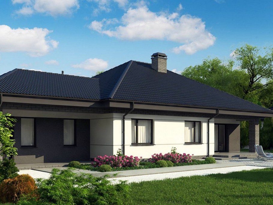 Z500 проекты одноэтажных домов с гаражом