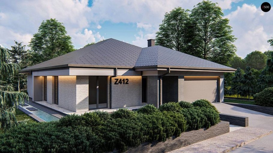 Каркасный одноэтажный дом 100 м2