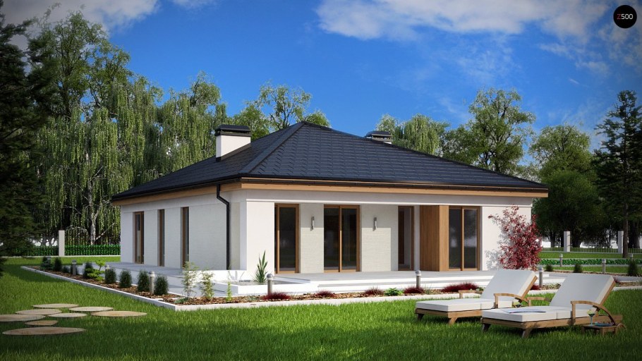 Крыши одноэтажных домов