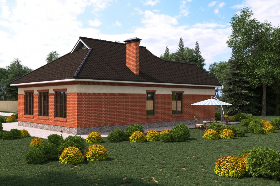 Частный дом одноэтажный