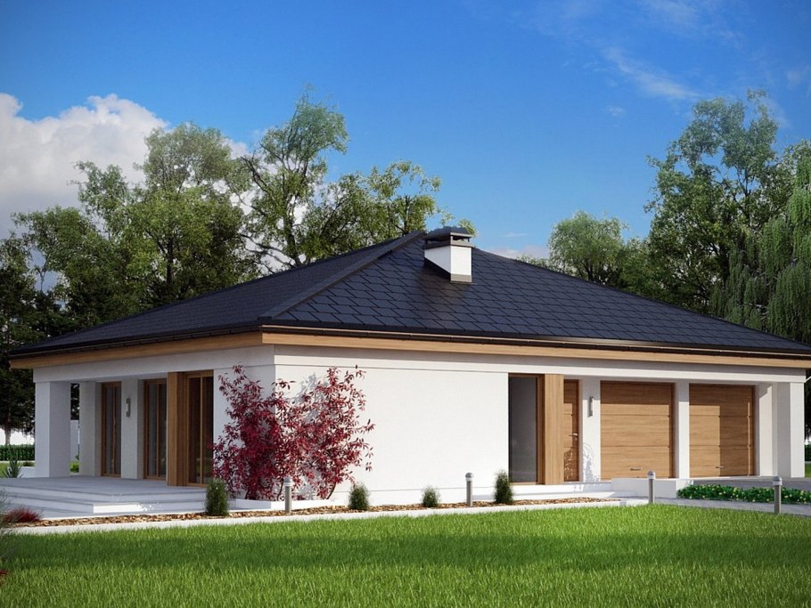 Дом с мансардой одноэтажный z500