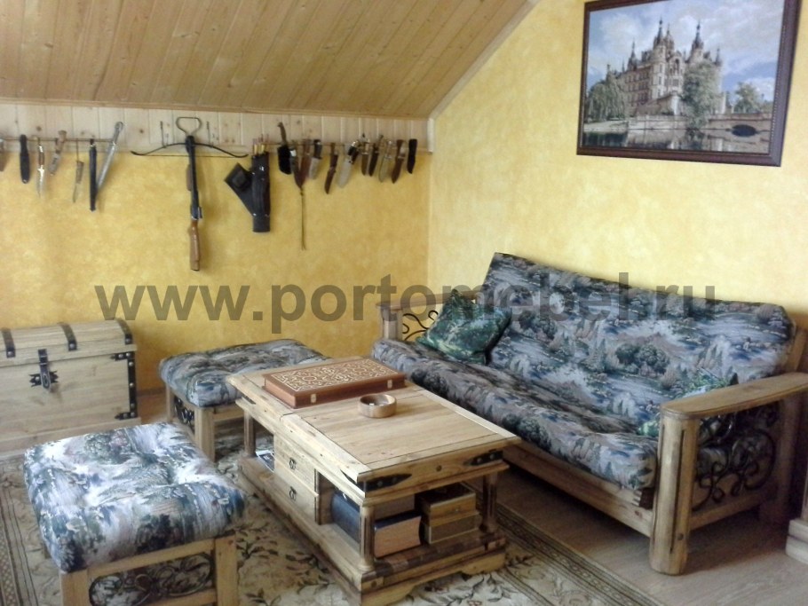 Диван в стиле викингов