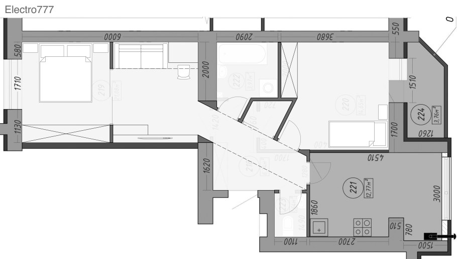 Планировки пик 2 комнатные распашонка