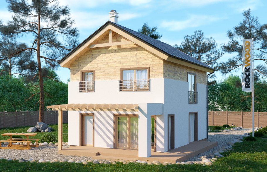 Садовый домик из газобетона