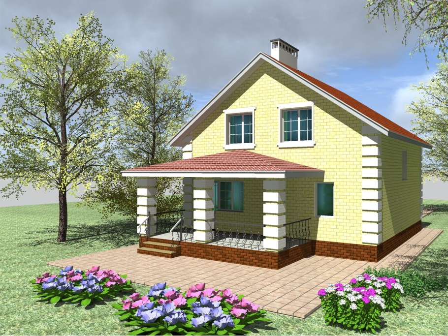 Дом 80 кв с мансардой