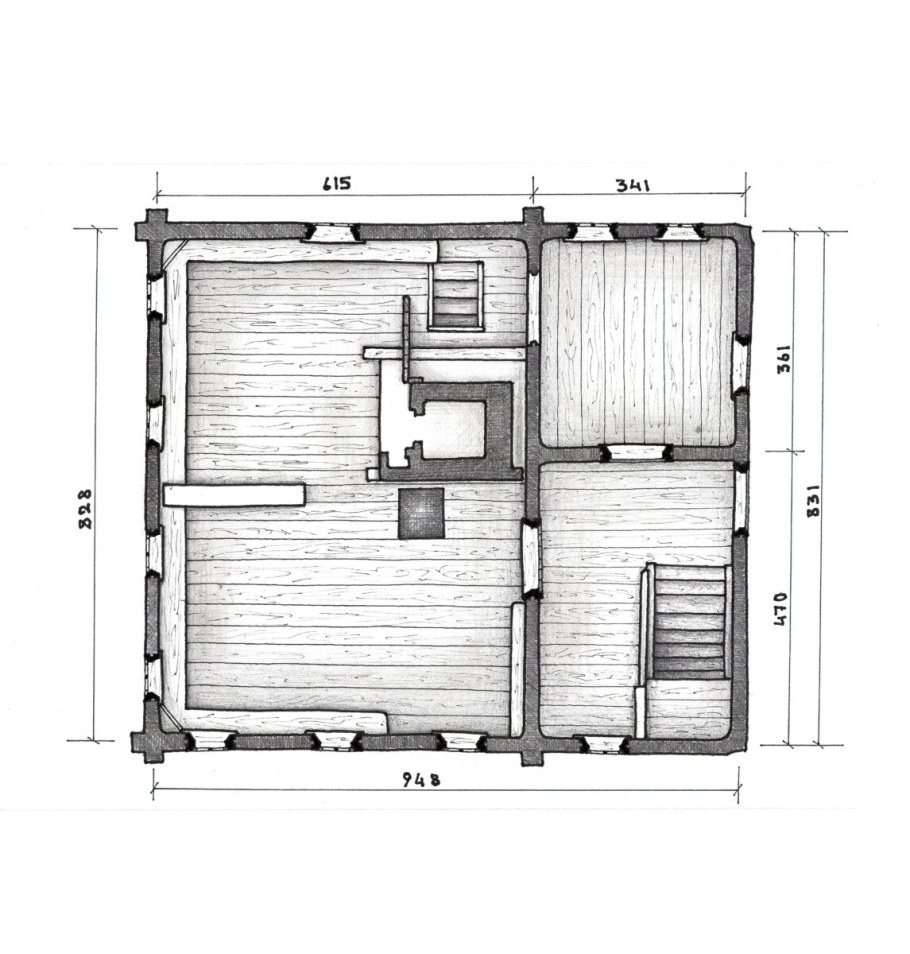 Русская изба планировка