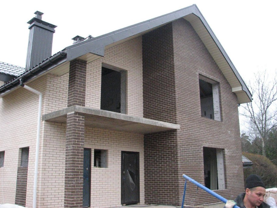 Фасады домов из газобетона