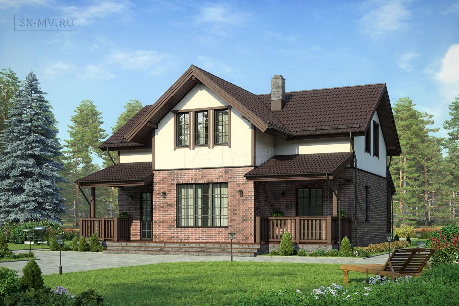 Комбинированные фасады домов