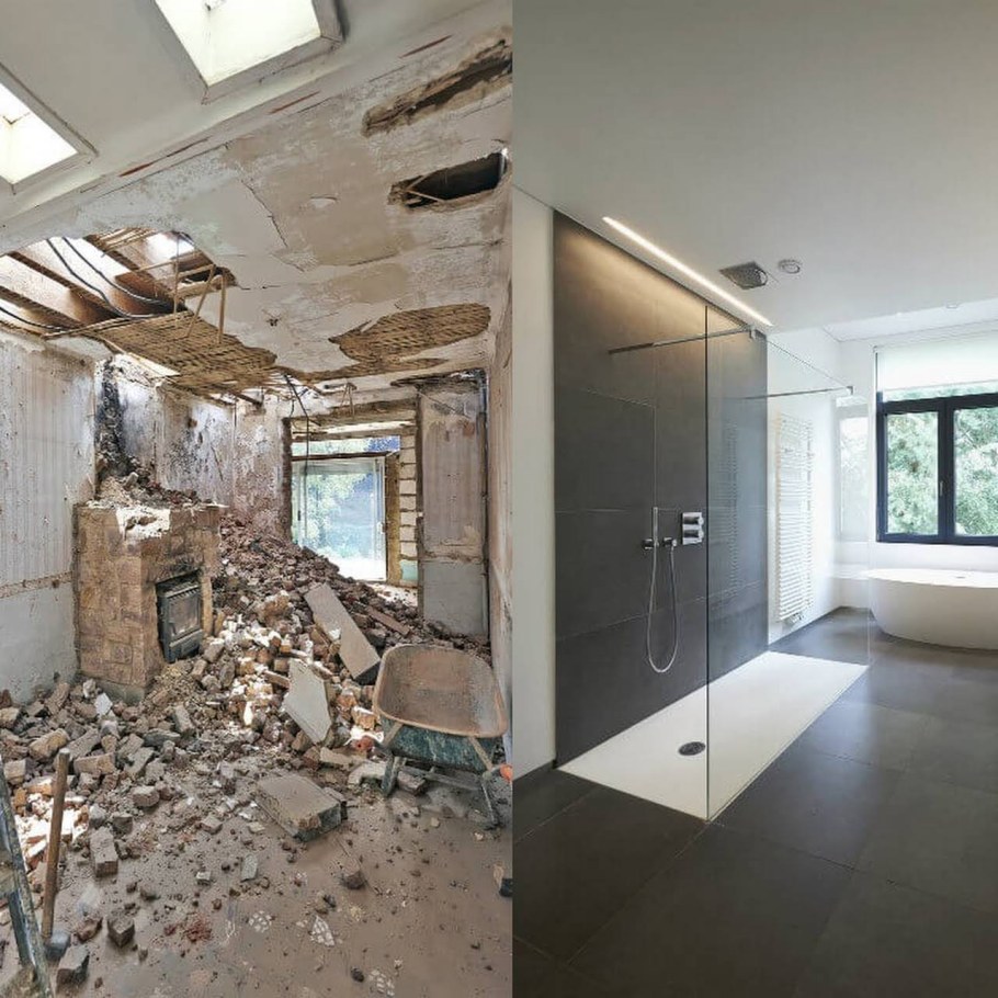 Ремонт квартир до и после