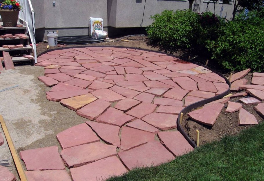 Мощение галтованным камнем