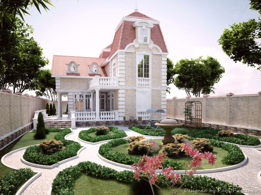 Дом с лужайкой