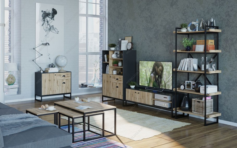 Гостиная Loft дуб Вотан