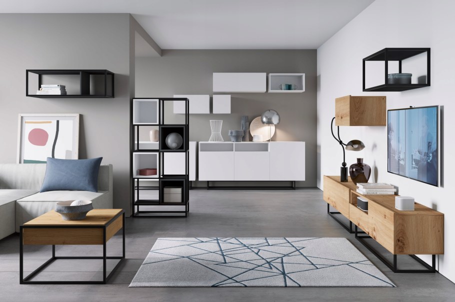 Стенка в стиле лофт