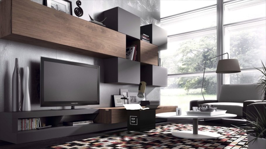 ТВ стенка лофт