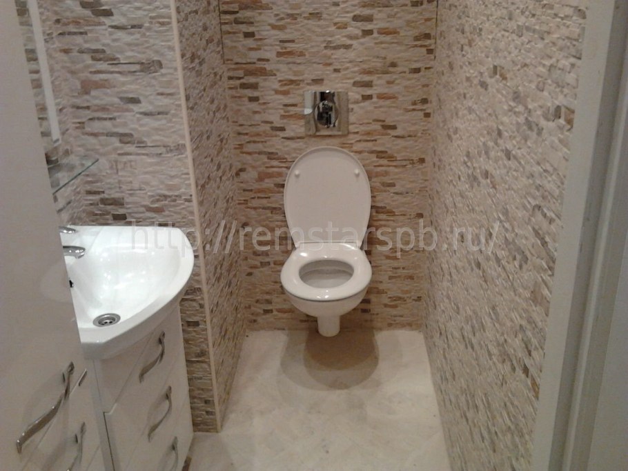 Отделка туалета декоративными панелями