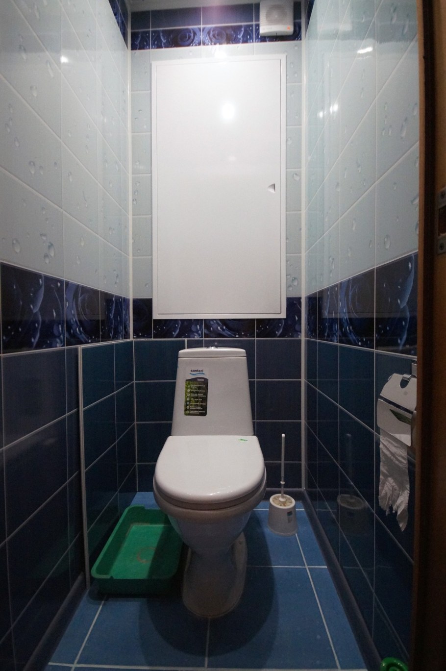 Отделка туалета пластиковыми панелями