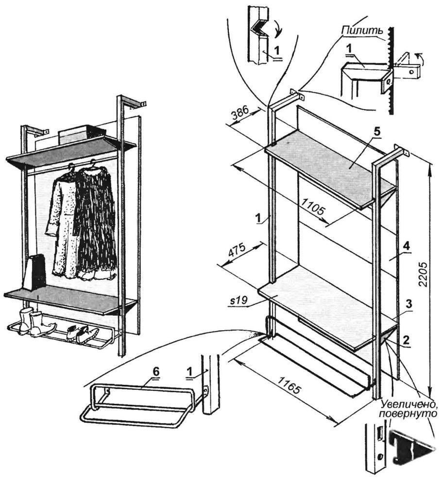 Revit гардеробная