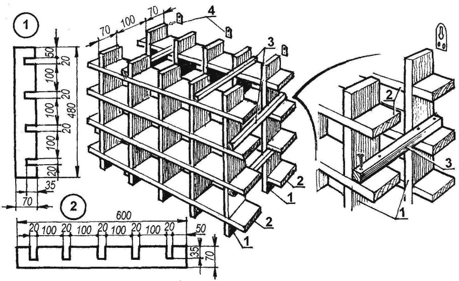 Шкаф-кровать трансформер схема чертеж