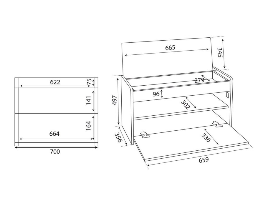 Чертеж держателя для инструментов