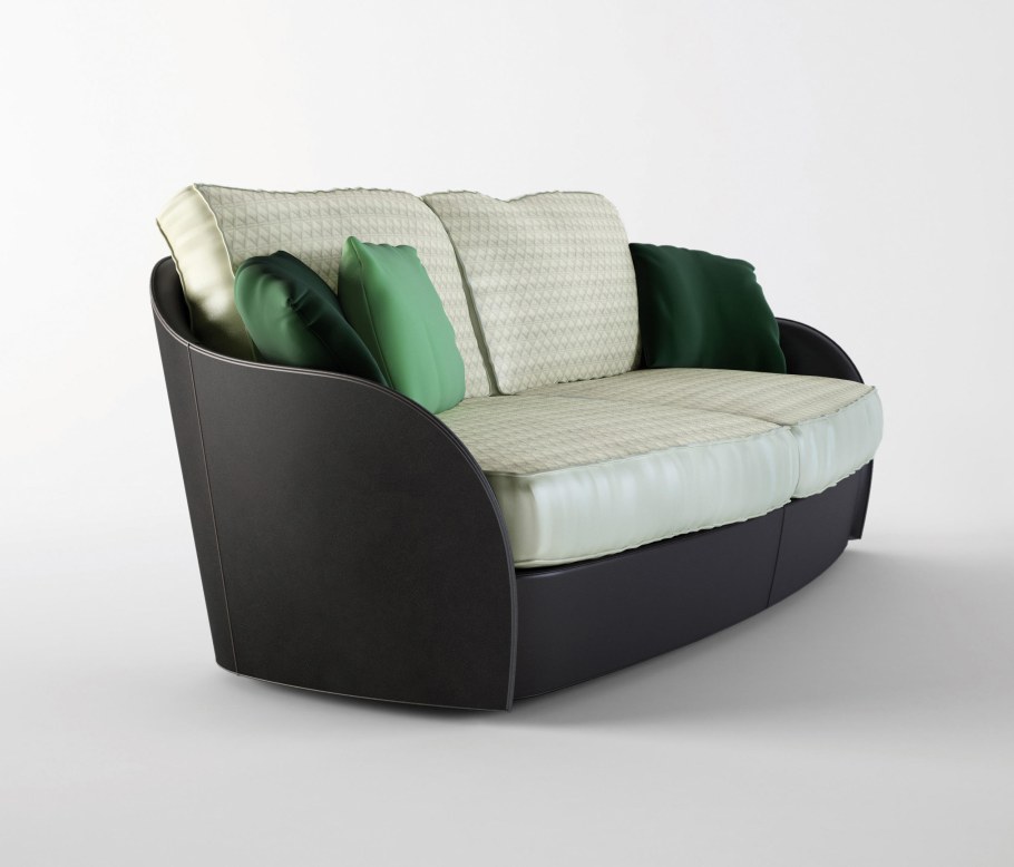 Диван угловой серый с подушками