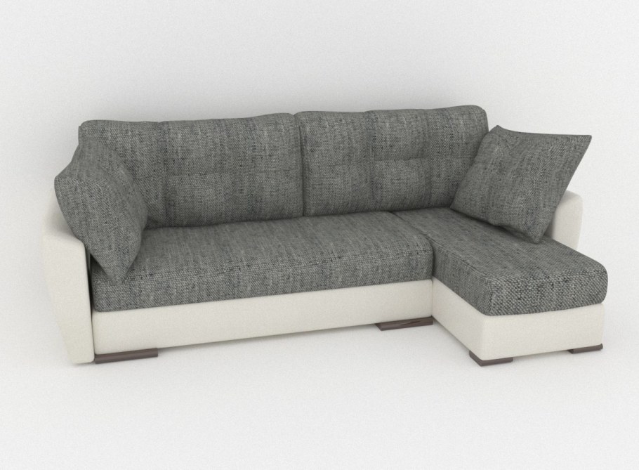 Красный угловой диван