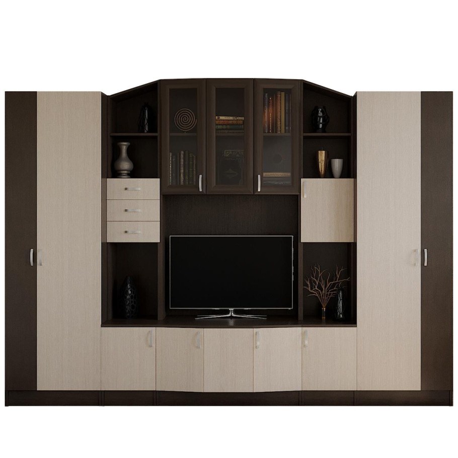 Стенка Марго-2 дуб сонома/мокко