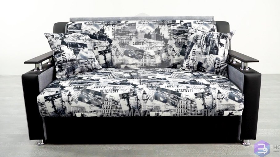 Диван тик-так Мидл Форест серый