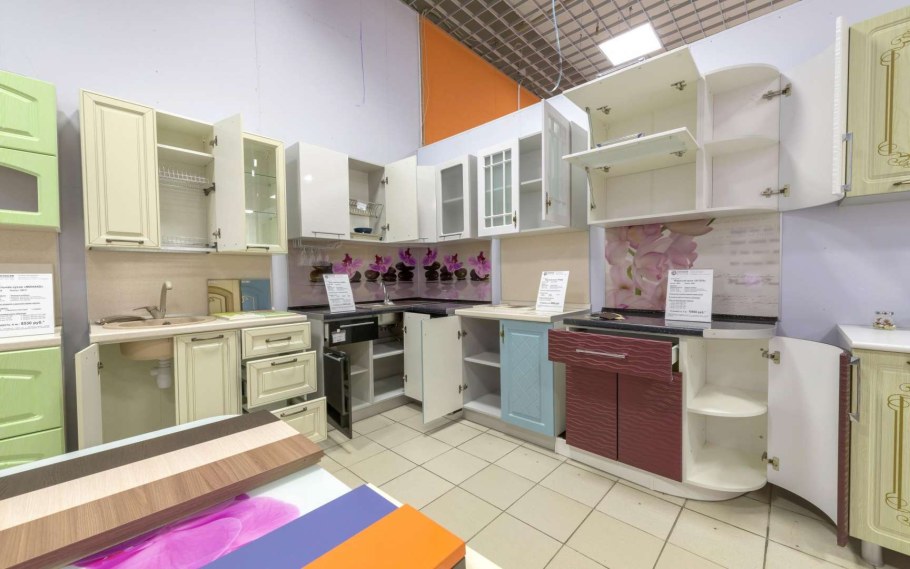 Кухня София 3d 1.8 м белый/белый-бирюза