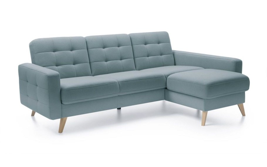 Угловой диван на ножках раскладной