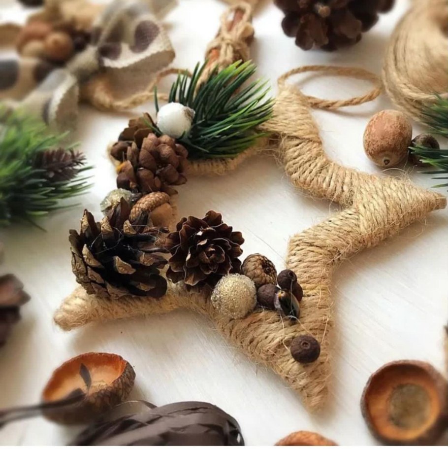 Новогодние украшения из натуральных материалов