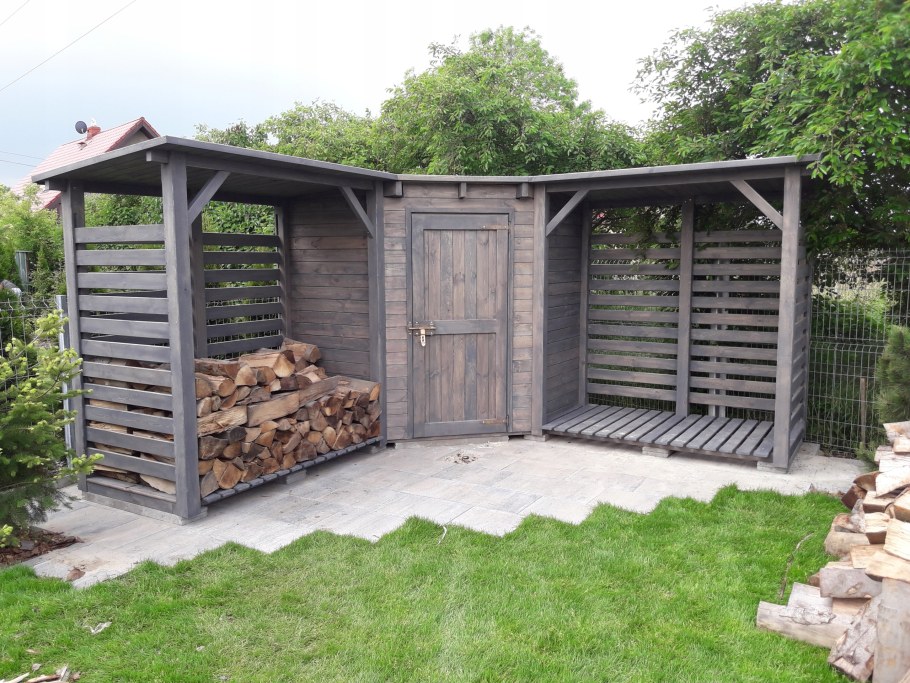 Хозблок сарай с дровяником