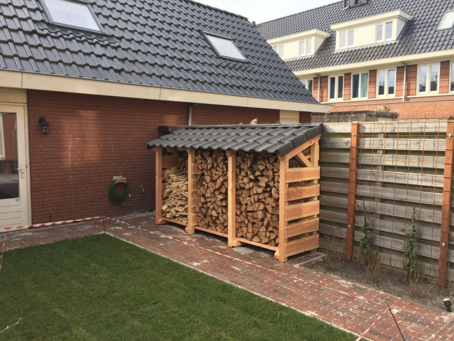 Хозблок дровник