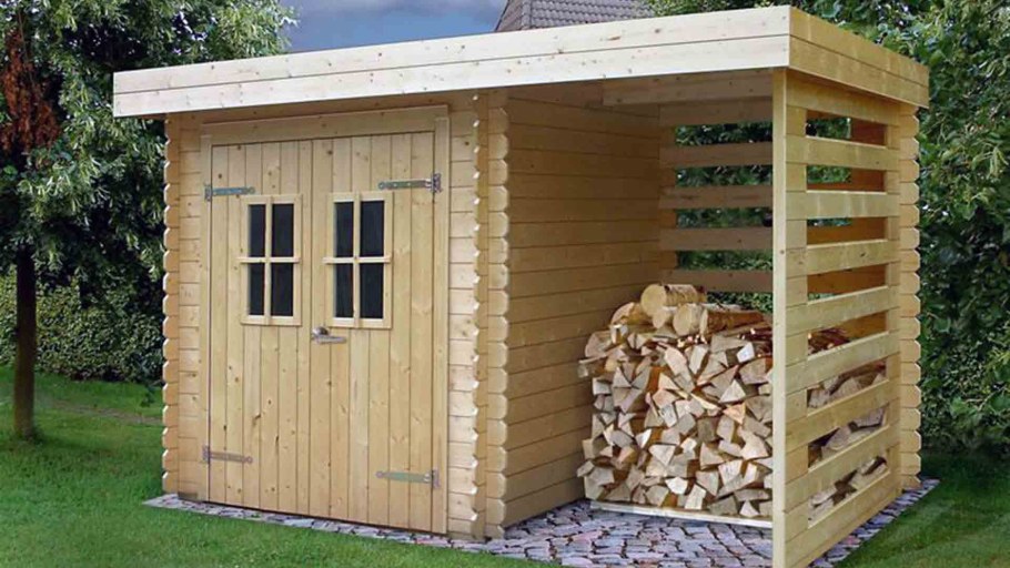 Сарай дровник для дачи