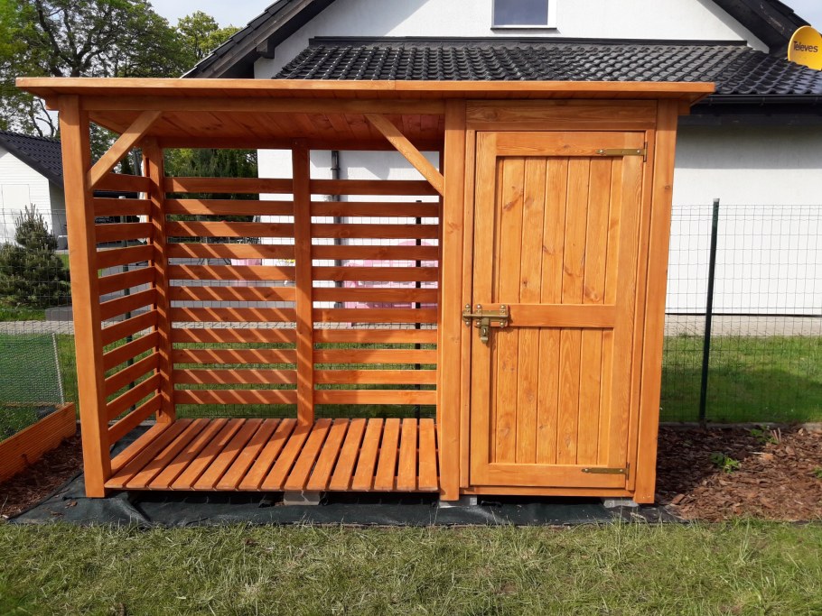 Дровник для дачи