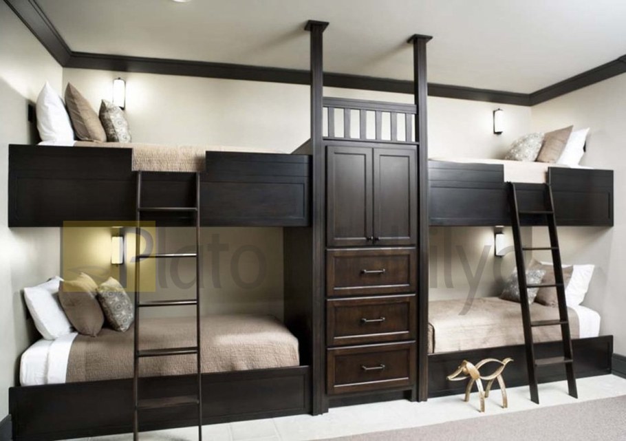 Двухъярусная кровать для четверых