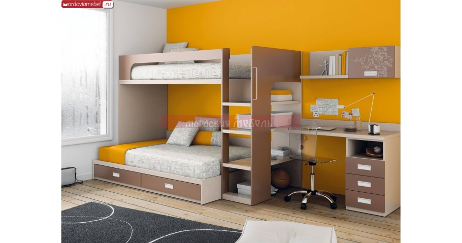 Мебель для детской комнаты для двоих