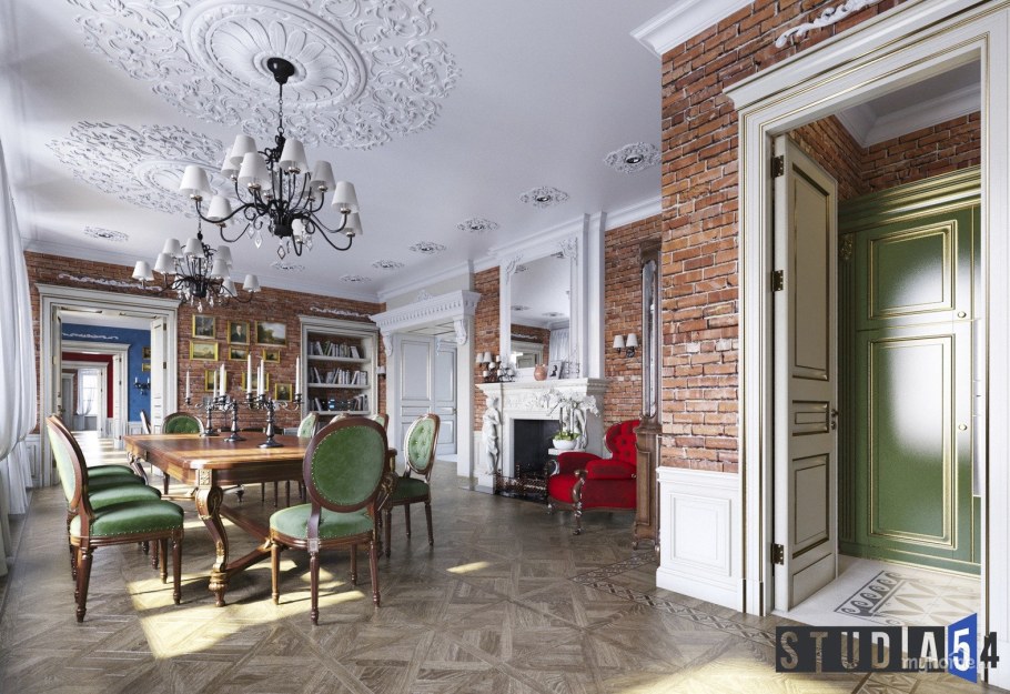 Интерьер спальни в сталинке