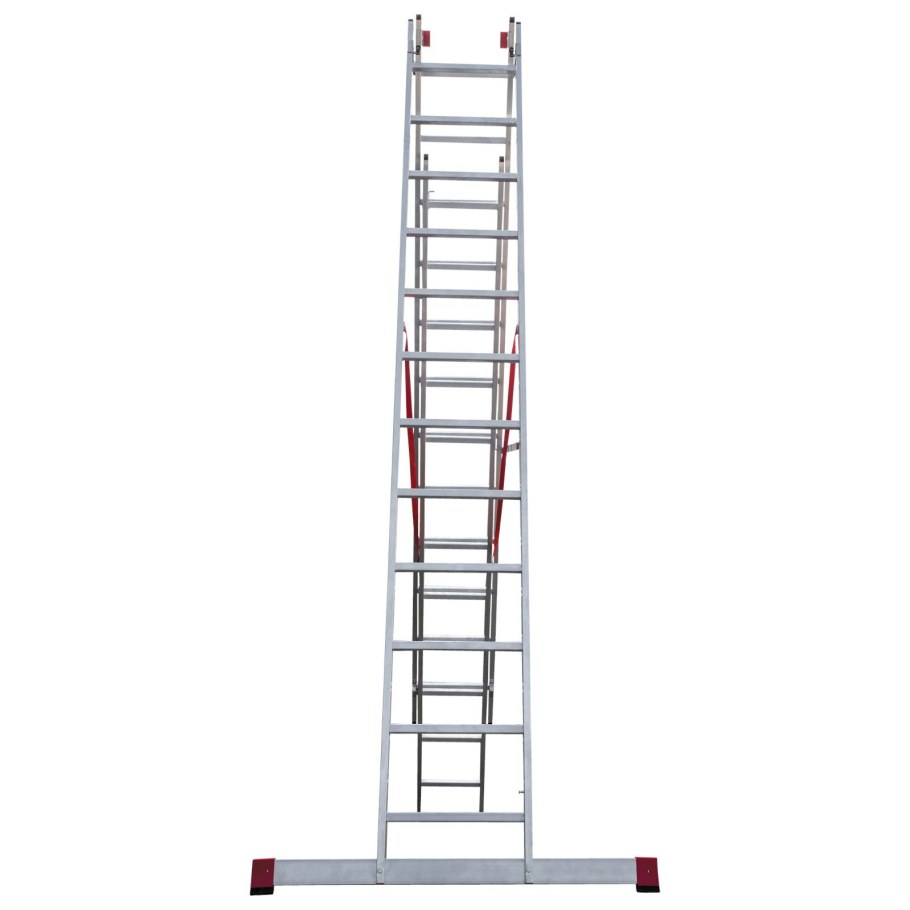 Лестница алюминиевая трехсекционная Ufuk, 3 х 7 ступеней