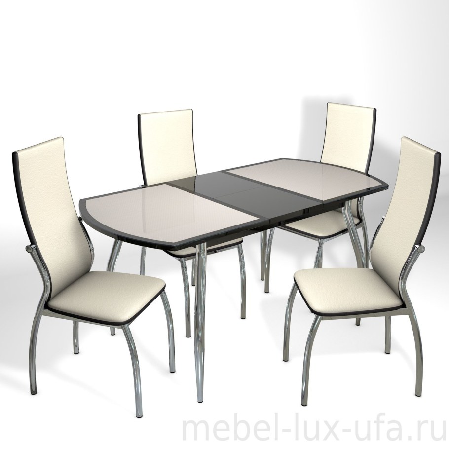 Стол обеденный "Прага 2 раздвижной" белый