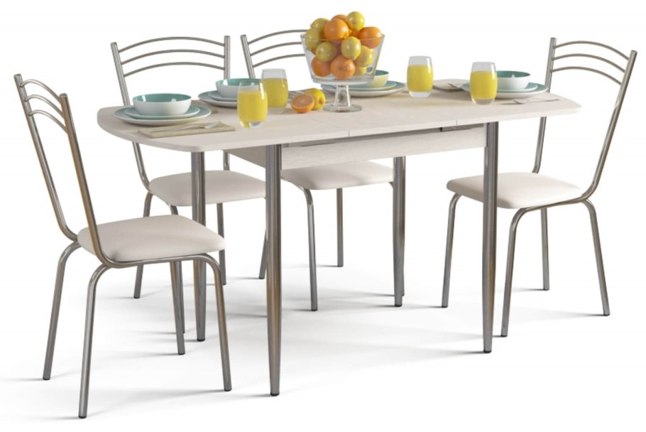 Обеденная группа Сити, дуб молочный, ваниль