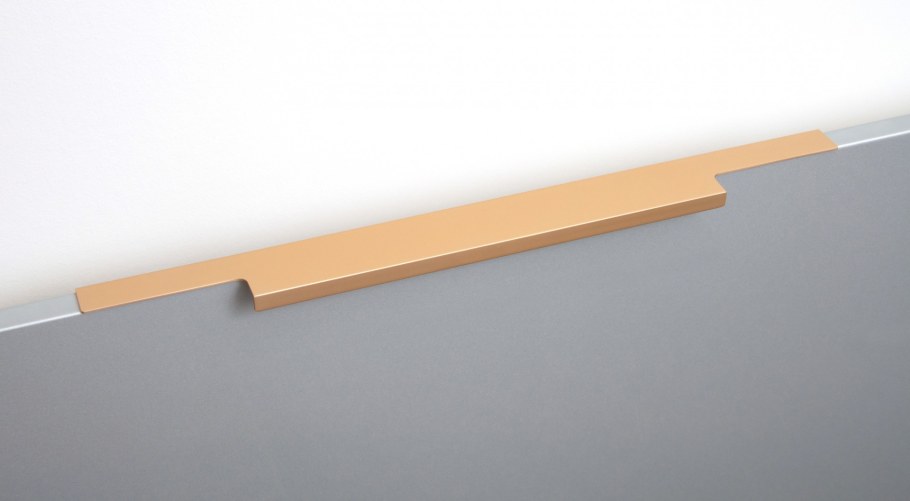 Defence мебельная ручка-скоба 320 мм сатиновая латунь