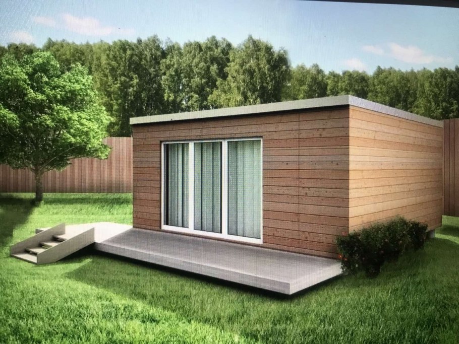 Тини Хаус с односкатной крышей