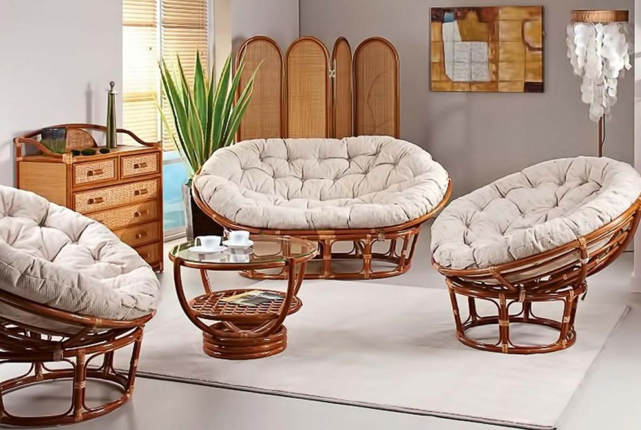Плетеная мебель в интерьере