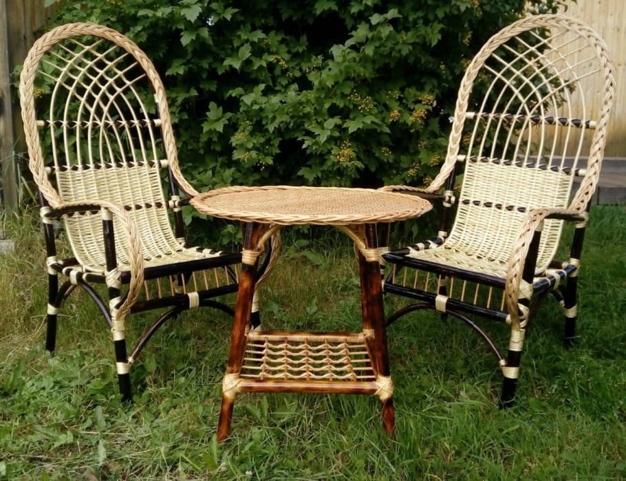 Плетеная мебель в интерьере