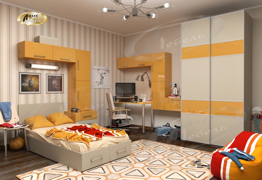 Мебель для подростковой комнаты для мальчика