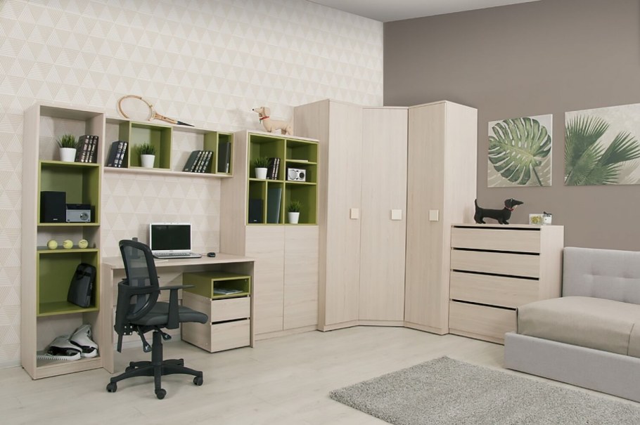 Кровать комбинированная «навигатор» (дуб каньон)